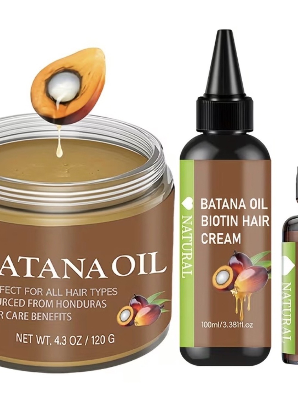 3 Batana oil Hair Cream - Brown